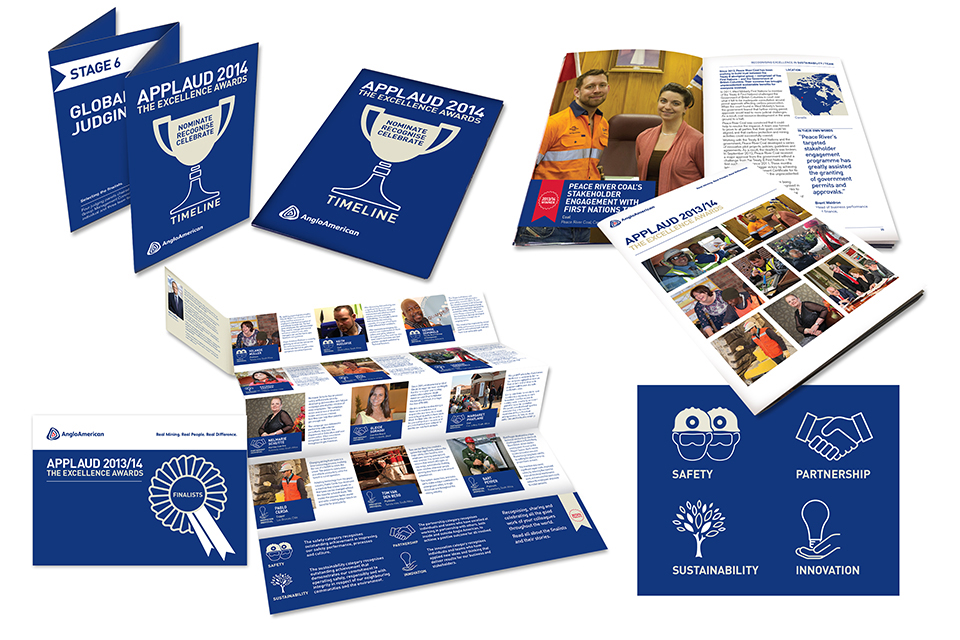 Communication material for Anglo American’s global staff recognition programme